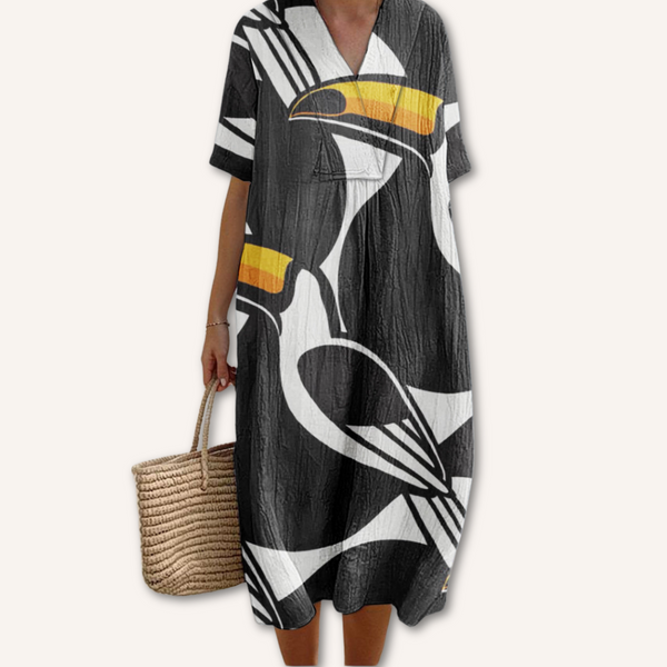 Bianca｜Vestido estampado