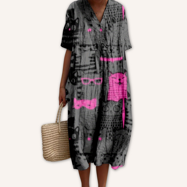 Martína｜Vestido estampado