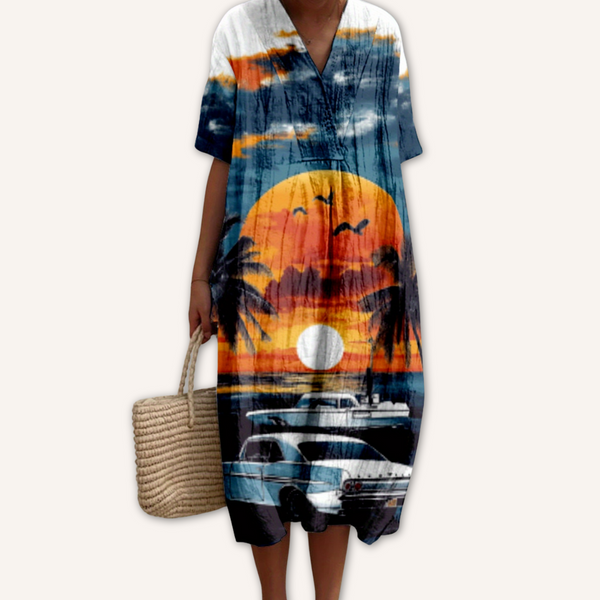 Ivette｜Vestido estampado