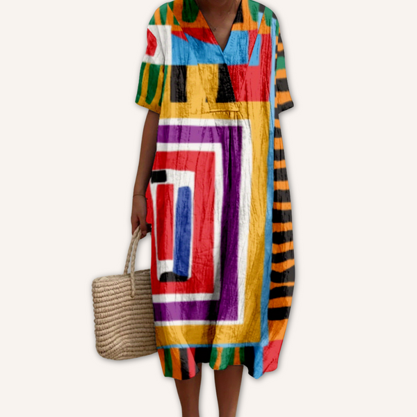 Nerea｜Vestido estampado